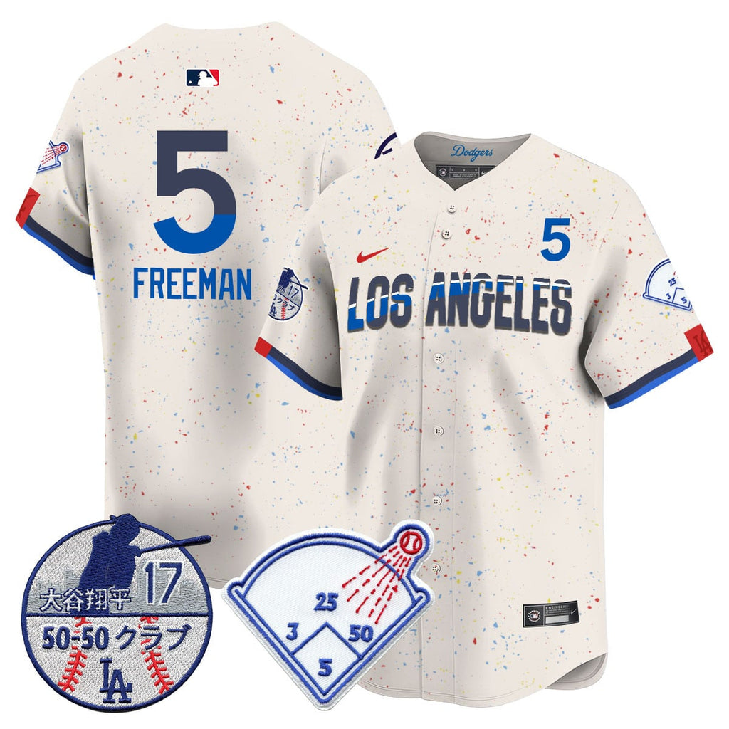 Men's Los Angeles Dodgers Vapor Limited Jersey - Shohei Ohtani Patch - All Stitched