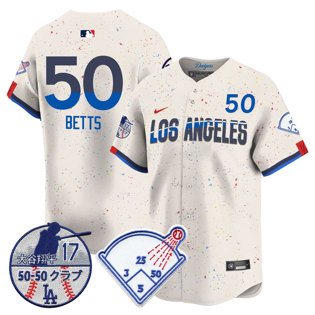 Men's Los Angeles Dodgers Vapor Limited Jersey - Shohei Ohtani Patch - All Stitched